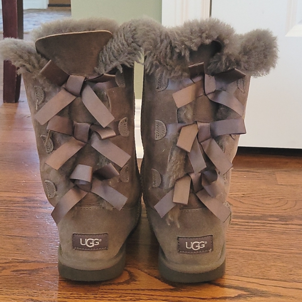 UGG Bailey Triple Bow Sheepskin Boots
